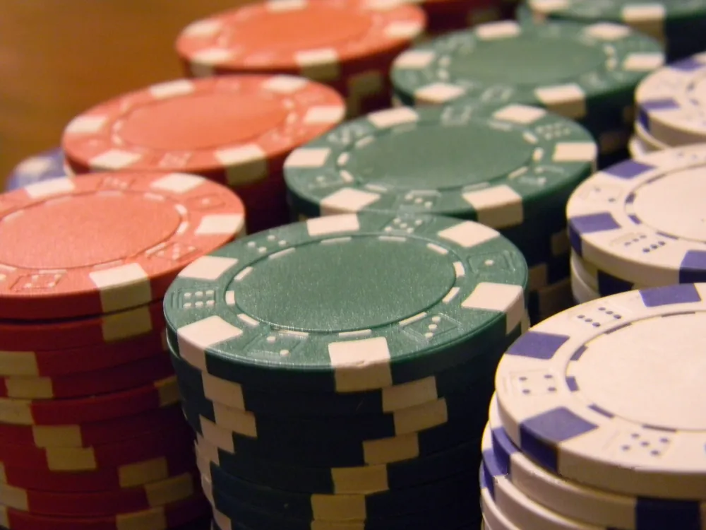 Stacks of casino chips